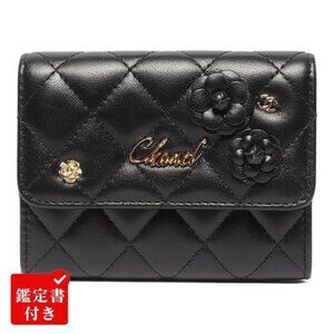 Chanel Compact Wallet Mini Gold Camellia